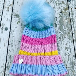 Merino Wool Rainbow Hat