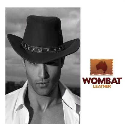 Wombat Leather Outback Hats